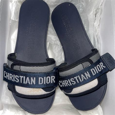 christian dior fluffy slides|Christian Dior slides price.